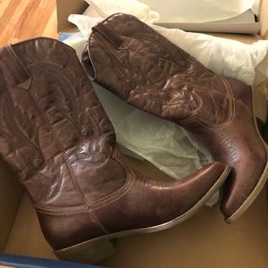 Brown American Eagle boots size 7